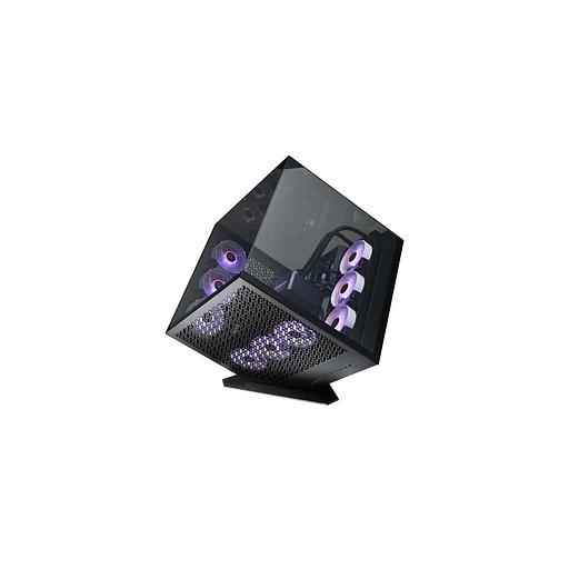 Корпус ATX AZZA CUBE PLUS, Midi-Tower, без БП, черный [csaz-1002 cube+] фото 1