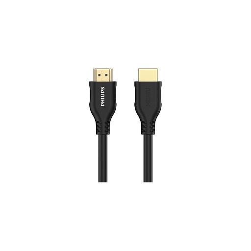 Кабель аудио-видео Philips 4K 60 Гц Ultra HD, HDMI (m) - HDMI (m), ver 2.0, AWG32, медь бескислородная, 1.5м, GOLD, черный [swv4110/56] фото 1