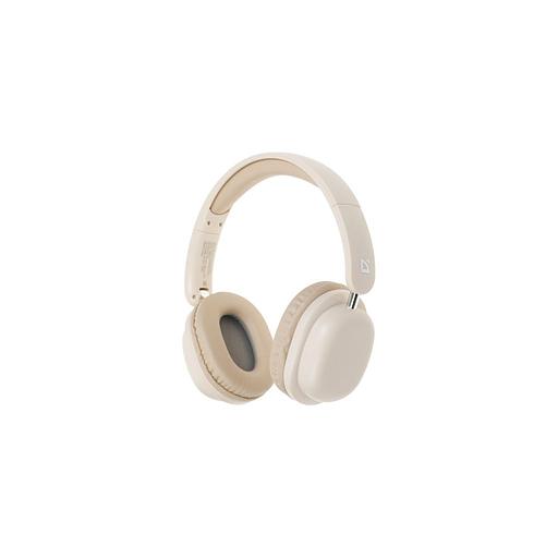 Гарнитура Defender FreeMotion B640, для компьютера/мобильных устройств, накладные, Bluetooth, моно, бежевый [63642] фото 1