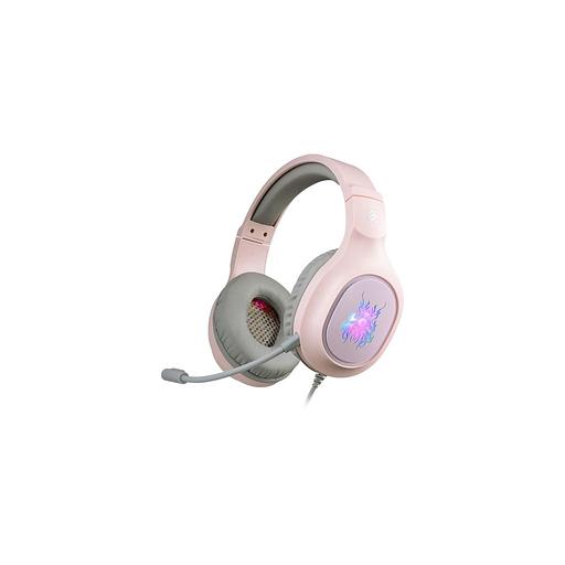 Гарнитура игровая Defender Fury, для компьютера/мобильных устройств, накладные, проводные USB/3,5 мм, розовый [64481] фото 1
