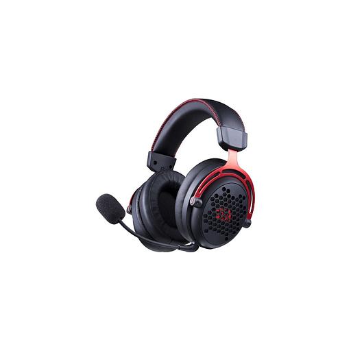Гарнитура игровая Redragon Diomedes Pro, для компьютера/мобильных устройств, накладные, Bluetooth/радио, черный / красный [72264] фото 1