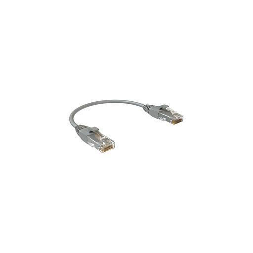 Патч-корд SYSMATRIX вилка RJ-45, вилка RJ-45, кат.5E, LSZH, 0.15м, серый [pc 4545.5eu26.015lszhgy] фото 1