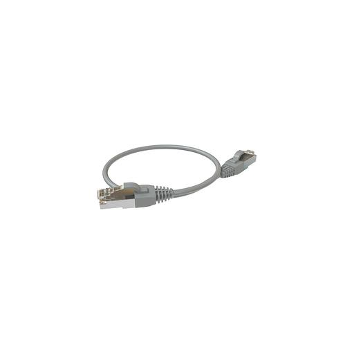 Патч-корд SYSMATRIX вилка RJ-45, вилка RJ-45, кат.5E, LSZH, 0.3м, серый [pc 4545.5es26.03lszhgy] фото 1