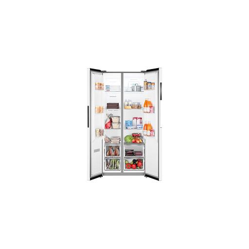 Холодильник двухкамерный WEISSGAUFF WSBS 450 WNF Built-in Full No Frost, Side by Side, инверторный белый фото 1