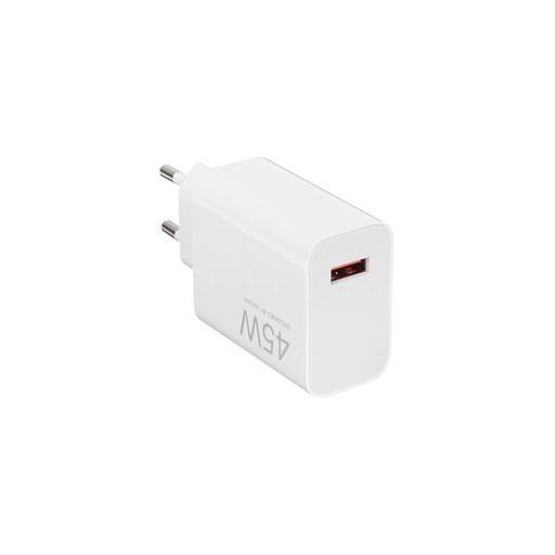Сетевое зарядное устройство Xiaomi BHR07SLEU, USB-A, 45Вт, 4.1A, белый фото 1