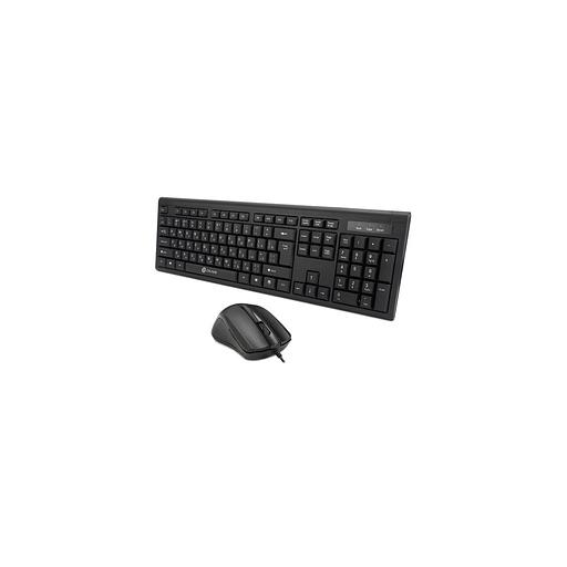 Комплект (клавиатура+мышь) Oklick 600M, USB, проводной, черный [337142] фото 1