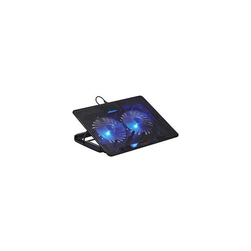 Подставка для ноутбука Buro BU-LCP156-B214H, 15.6", 355х255х30 мм, 2хUSB, вентиляторы 2 х 140 мм, 900г, черный фото 1