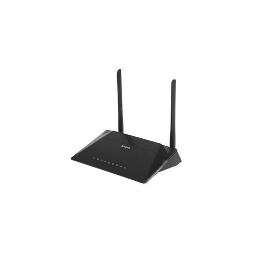 Wi-Fi роутер D-Link DSL-224, Wi-Fi 4, N300, 2.4ГГц, 4 LAN, ADSL2+ (AnnexA/L/M), черный фото 1