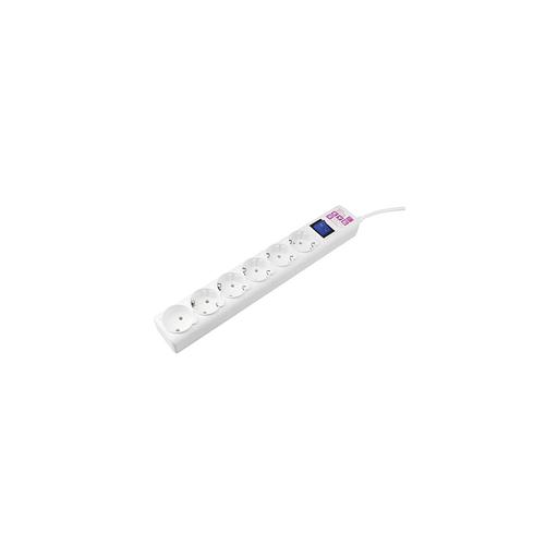 Сетевой фильтр PowerCube SPG(5+1)-16B-3M-WHITE, 3м, белый фото 1