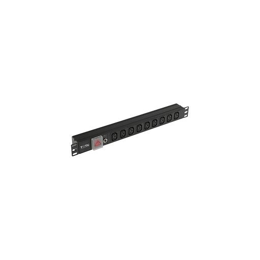 Блок распределения питания LanMaster (TWT-PDU19-10A9C3) гор.размещ. 9x C13 базовые 10 фото 1