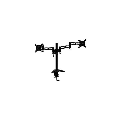 Кронштейн для мониторов Cactus CS-VM-D08-BK, до 27", до 8кг, настольный, поворот и наклон, черный фото 1