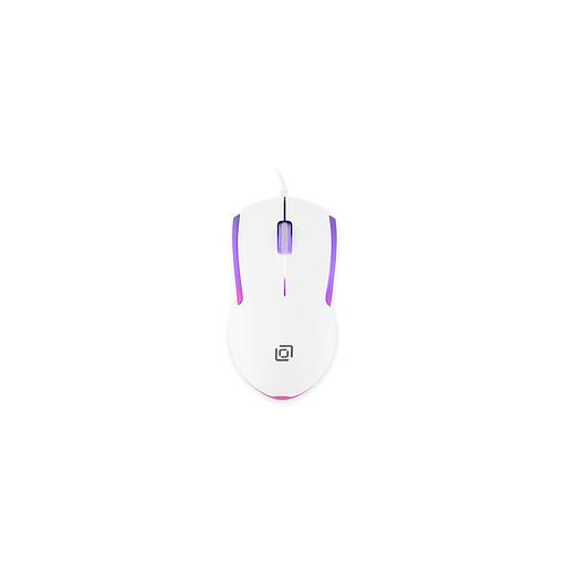 Мышь проводная Oklick 245M, оптическая, USB, 1000dpi, белый [471480] фото 1