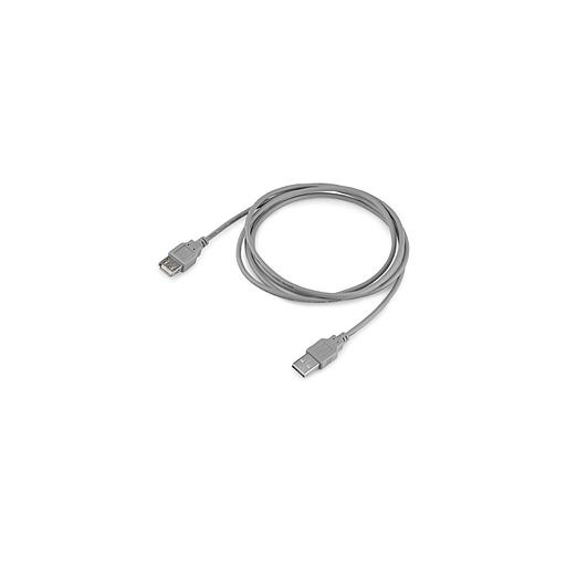 Кабель USB2.0 Buro USB A(m) - USB A(f), 1.8м, блистер, серый [bhp ret usb_af18] фото 1