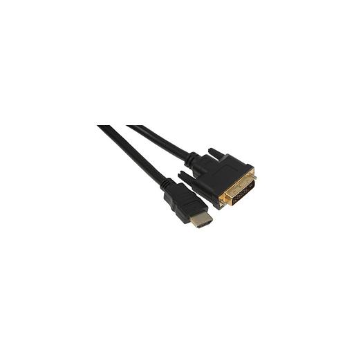 Кабель DVI HDMI (m) (прямой) - DVI-D (m) (прямой), круглое, 3м фото 1