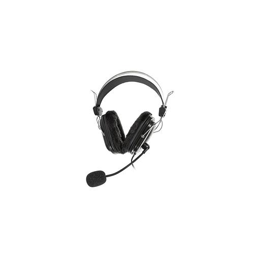 Гарнитура A4TECH HS-60, для компьютера, мониторные, проводные, черный фото 1