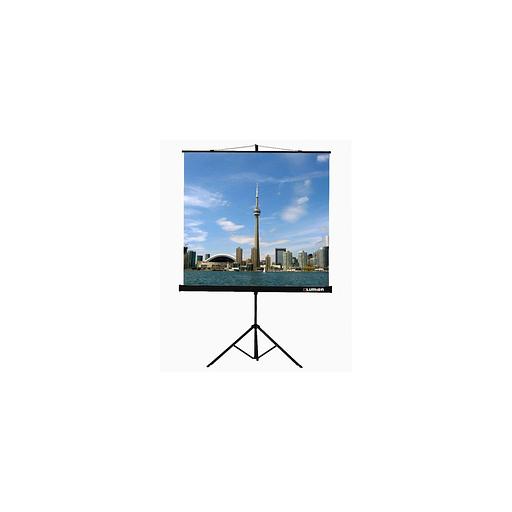 Экран Lumien Eco View LEV-100102, 180х180 см, 1:1, напольный черный фото 1