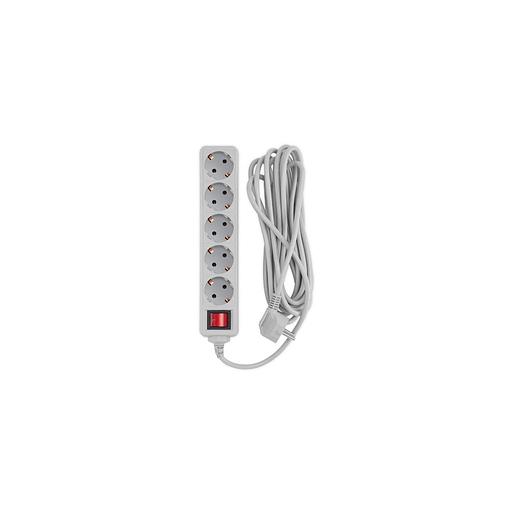 Сетевой фильтр PC PET AP01006-5-G, 5м, серый фото 1