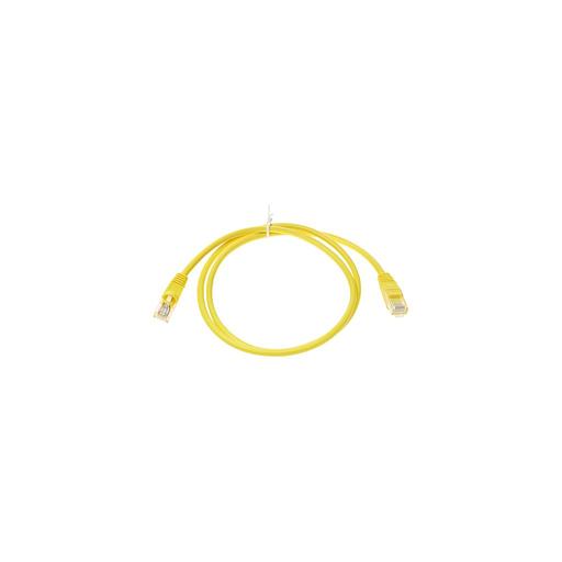 Патч-корд литой (molded), кат.5E, 1м, многожильный, 1 шт, желтый фото 1