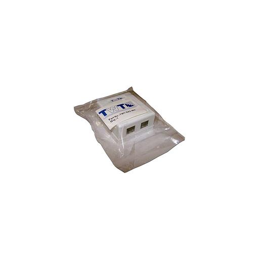 Коробка Lanmaster (TWT-SA2-WH) настенная 62x67x30мм крышка Keystone ПВХ белый фото 1