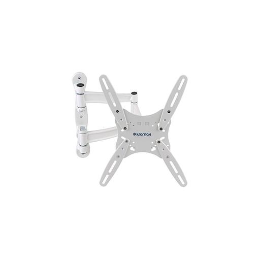 Кронштейн для телевизора Kromax TECHNO-5, 15-55", настенный, поворот и наклон, белый [20113] фото 1