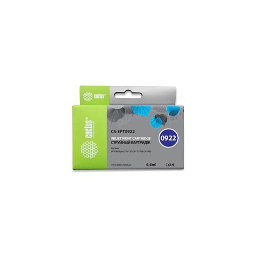 Картридж Cactus CS-EPT0922, T0922, голубой / CS-EPT0922 фото 1
