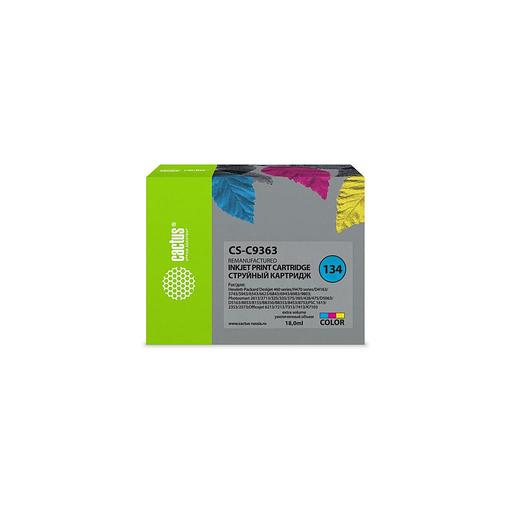 Картридж Cactus CS-C9363, №134, голубой / пурпурный / желтый / CS-C9363 фото 1