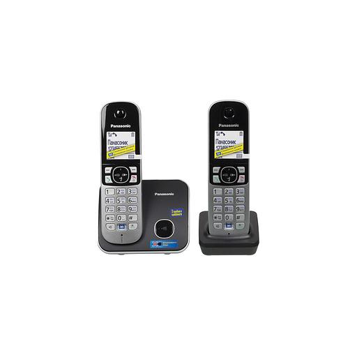 Радиотелефон Panasonic KX-TG6812RU, черный [kx-tg6812rub] фото 1