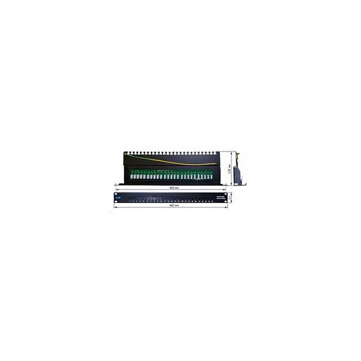 Патч-панель Lanmaster (TWT-PP25TEL45) 19" 1U 25xRJ-12 UTP фото 1