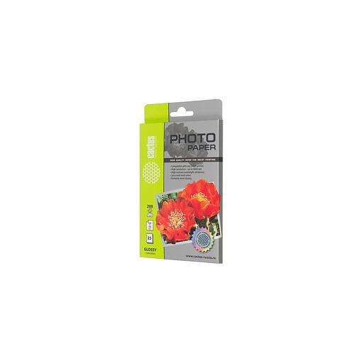 Фотобумага Cactus CS-GA620025, для струйной печати, 25л, 200г/м2, белый, покрытие глянцевое фото 1