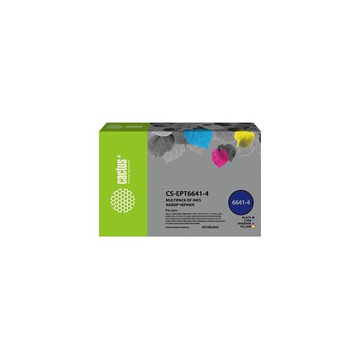 Чернила Cactus CS-EPT6644 T6644, для Epson, 100мл, желтый фото 1