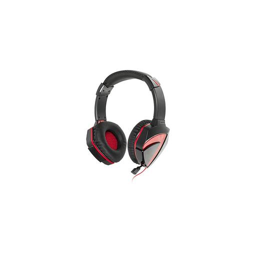 Гарнитура игровая A4TECH Bloody G500, для компьютера, мониторные, проводные, черный / красный [a4tech g500] фото 1
