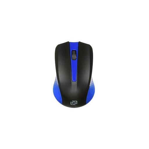 Мышь беспроводная Oklick 485MW, радио, оптическая, USB, 1000dpi, черный и синий [997826] фото 1