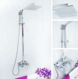 Смеситель/душа стационарный ГЕККО КL-2847C Квадро фото 1