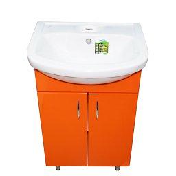 Подстолье с раковиной ИРКУТ 52 Оранж глянец фото 1