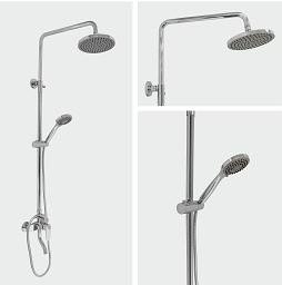 Смеситель/душа стационарный ГЕККО F14F06CP фото 1