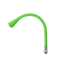 Гибкий излив смесителя мойки силиконовый с 2-х режимным аэратором ЗЕЛЕНЫЙ фото 1