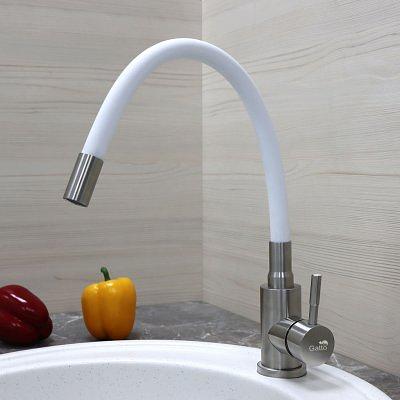 СМ-М Gatto 1700 с гибким изливом белый фото 1