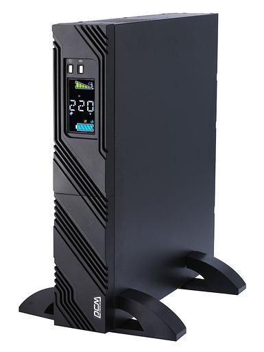 ИБП SPR-3000 LCD линейно-интерактивный, 3000 ВA, 2400 Вт, LCD, Rack/Tower, 8 розеток IEC320 C13 и 1 розетка C19 с резервным питанием, USB, RS-232, слот под SNMP карту, защита RJ45, ШхГхВ 428 x 431 x 84 мм 31.5 кг PowerCom Smart King Pro+ SPR-3000 LCD фото 2