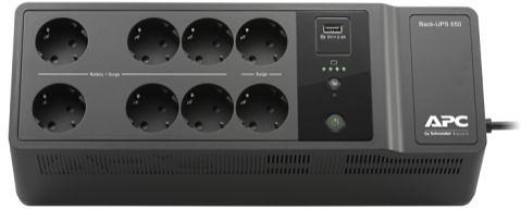 ИБП APC Back-UPS 650ВА, 400ватт, 230В, 6 розеток с батарейной защитой и 2 с сетевой фильтрацией, порт для зарядки USB Type-C and A, черный APC by Schneider Electric APC Back-UPS 650VA (BE650G2-RS) фото 3