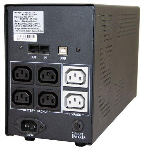 Источник бесперебойного питания (3 кабеля) Powercom Imperial IMP-1500AP фото 3