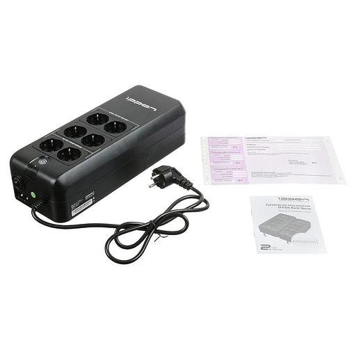 Источник бесперебойного питания Ippon Back Verso 400 200Вт 400ВА черный фото 5