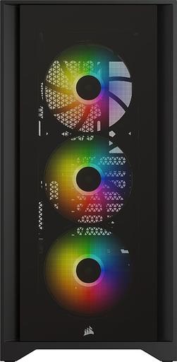 Корпус Corsair iCUE 4000X RGB чёрный без БП ATX 3x120mm 4x140mm 1xUSB3.0 audio bott PSU фото 5