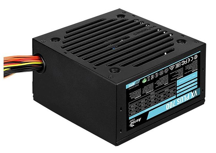 Блок питания Aerocool ATX 700W VX PLUS 700W (24+4+4pin) APFC 120mm fan 4xSATA RTL фото 1