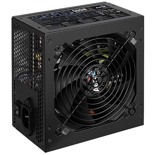 Блок питания Aerocool ATX 500W KCAS PLUS 500 80+ bronze (24+4+4pin) APFC 120mm fan 7xSATA RTL фото 1