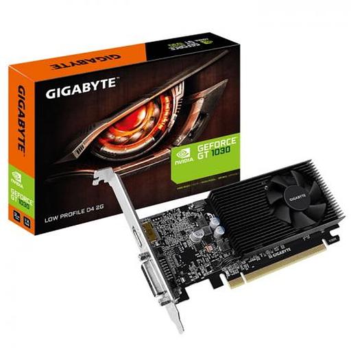 Видеокарта Gigabyte PCI-E GV-N1030D4-2GL nVidia GeForce GT 1030 2048Mb 64bit DDR4 1177/2100 DVIx1/HDMIx1/HDCP Ret low profile фото 1