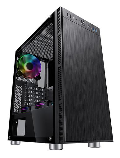 Корпус Accord 3407 черный без БП ATX 8x120mm 2xUSB2.0 1xUSB3.0 audio bott PSU фото 9