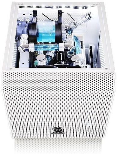 Корпус Thermaltake Core V1 Snow белый без БП miniITX 1x200mm 2xUSB3.0 audio bott PSU фото 6
