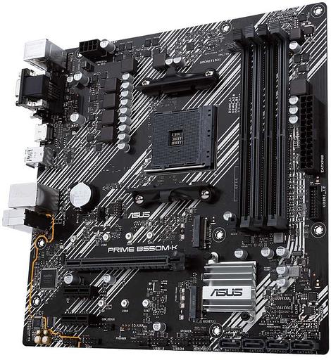Материнская плата Asus PRIME B550M-K Soc-AM4 AMD B550 4xDDR4 mATX AC`97 8ch(7.1) GbLAN RAID+VGA+DVI+HDMI фото 3