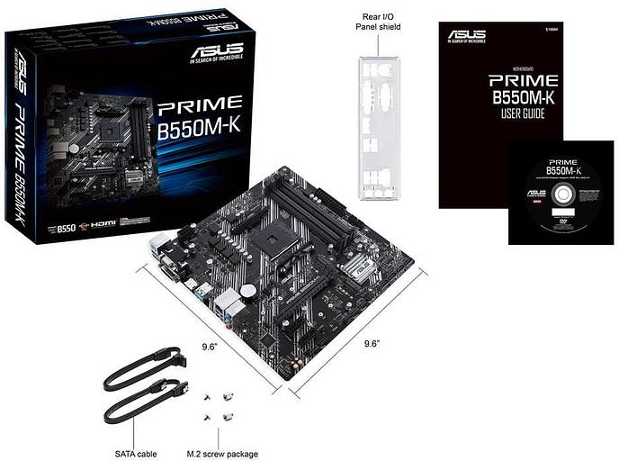 Материнская плата Asus PRIME B550M-K Soc-AM4 AMD B550 4xDDR4 mATX AC`97 8ch(7.1) GbLAN RAID+VGA+DVI+HDMI фото 5