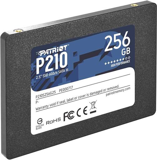 Накопитель SSD Patriot SATA III 256Gb P210S256G25 P210 2.5" фото 3